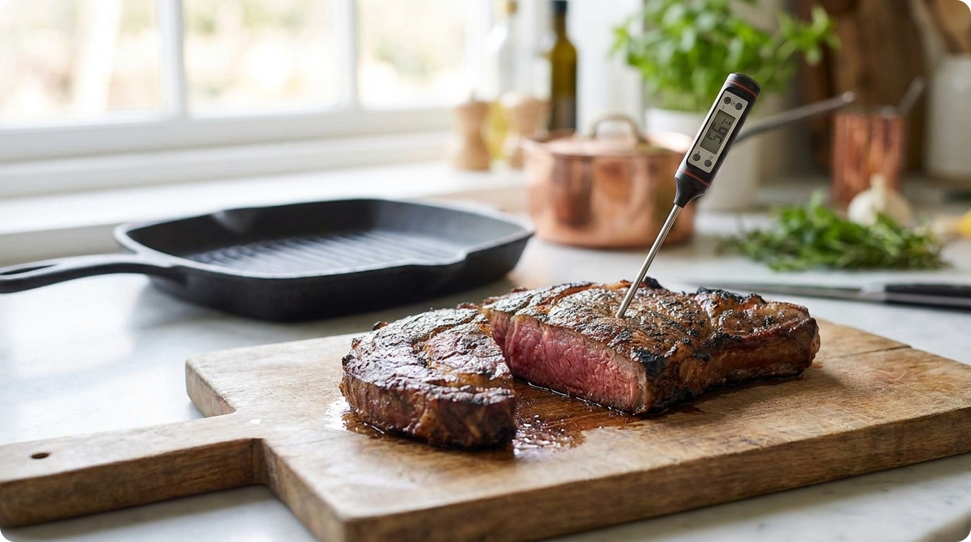 Temperatura da carne: como acertar o ponto usando termômetro